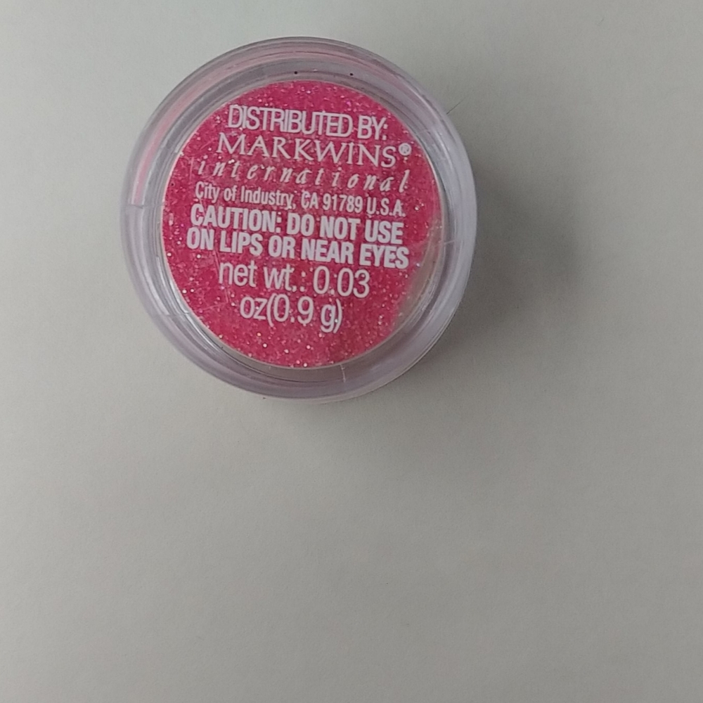 Pink glitter powder for nails